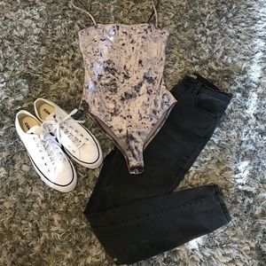 Forever21 // Lavender Velvet Bodysuit
